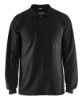 Afbeeldingen van BLÅKLÄDER Polo piqué vlamvertragend met lange mouwen 3374 zwart XS