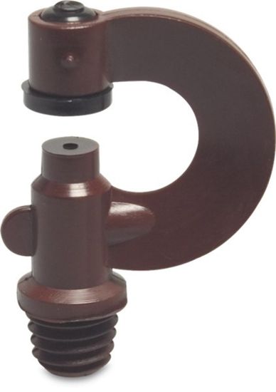 Afbeeldingen van VDL Boogsproeier 360° nylon oranje ⅜WW buitendraad 3MM