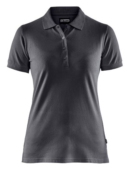 Afbeeldingen van BLÅKLÄDER Poloshirt piqué dames 3307 donkergrijs L