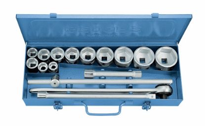 Afbeeldingen van GEDORE Dopsleutelset ¾" 32 FMU-2 zeskant 22-60MM 16x