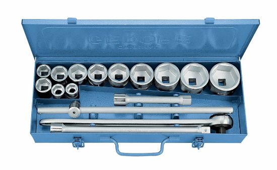 Afbeeldingen van GEDORE Dopsleutelset ¾" 32 FMZ zeskant 22-60MM 16x
