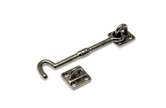 Afbeeldingen van Kajuithaak messing vernikkeld 150MM