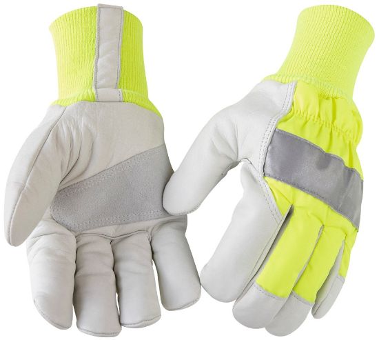 Afbeeldingen van BLÅKLÄDER Werkhandschoen gevoerd 2240 High Vis geel/grijs 10