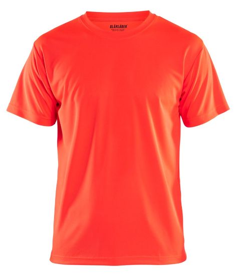 Afbeeldingen van BLÅKLÄDER T-shirt UV Visible 3331 High Vis rood 2XL