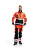 Afbeeldingen van BLÅKLÄDER Softshell werkbroek 1567 High Vis rood/zwart C52