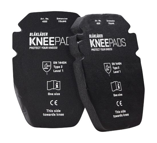 Afbeeldingen van BLÅKLÄDER Kniestukken gel 25MM 4032 zwart onesize