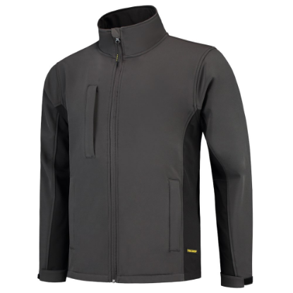 Afbeeldingen van TRICORP Softshell bi-colour 402002 donkergrijs/zwart 5XL