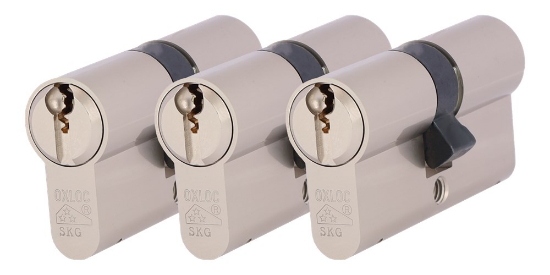 Afbeeldingen van OXLOC Profielcilinder dubbel O7 vernikkeld 30/30MM P3 SKG**