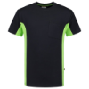 Afbeeldingen van TRICORP T-shirt bi-colour met borstzak 102002 navy/limoen L