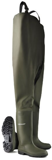 Afbeeldingen van DUNLOP Waadbroek PVC 388VP groen 45