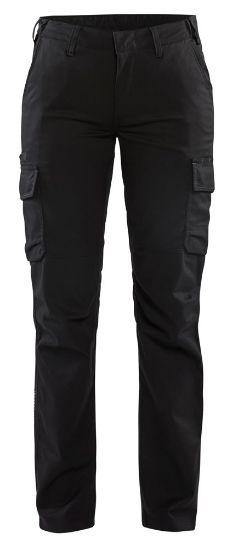 Afbeeldingen van BLÅKLÄDER Werkbroek industrie dames met stretch 7144 zwart C48