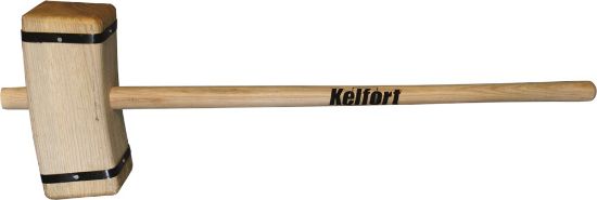 Afbeeldingen van KELFORT Sleg hout vierkant met steel 90CM