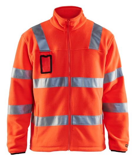 Afbeeldingen van BLÅKLÄDER Fleecejas 4833 High Vis rood S