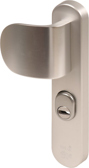 Afbeeldingen van OXLOC Veiligheidslangschild KTB deurduwer + krukgat ovaal L PC55 40MM