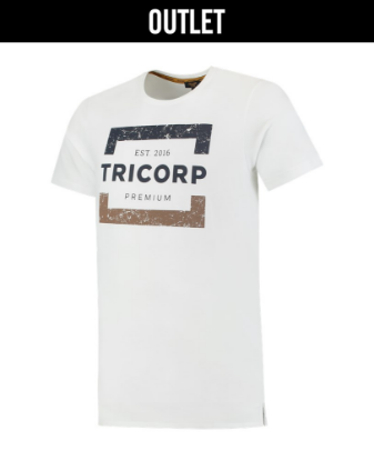 Afbeeldingen van TRICORP T-shirt Premium heren 104007 felwit S