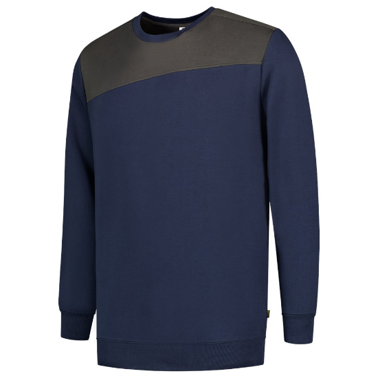 Afbeeldingen van TRICORP Sweater bi-colour Naden 302013 inkt/donkergrijs L