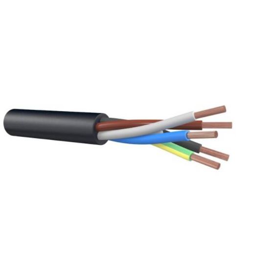 Afbeeldingen van Neopreen kabel H07RN-F ECA zwart 5G1,5MM²