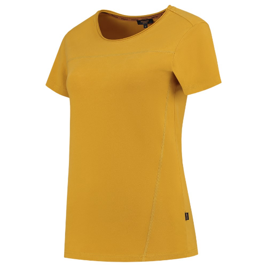 Afbeeldingen van TRICORP T-shirt Premium Naden dames 104005 curry XS