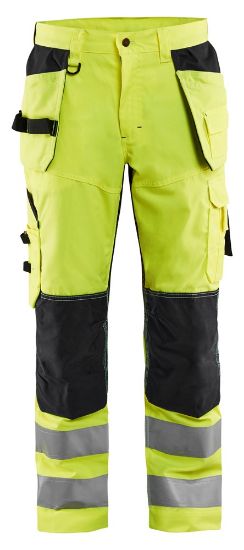 Afbeeldingen van BLÅKLÄDER Werkbroek met ventilatie 1565 High Vis geel/zwart C62