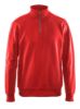 Afbeeldingen van BLÅKLÄDER Sweatshirt met halve rits 3369 rood 3XL