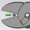 Afbeeldingen van KNIPEX Zijsnijtang TwinForce 7372180F DIN5749 180MM