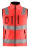 Afbeeldingen van BLÅKLÄDER Softshell vest 3049 High Vis rood S