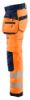 Afbeeldingen van BLÅKLÄDER Softshell werkbroek dames 7118 High Vis oranje/marineblauw C46