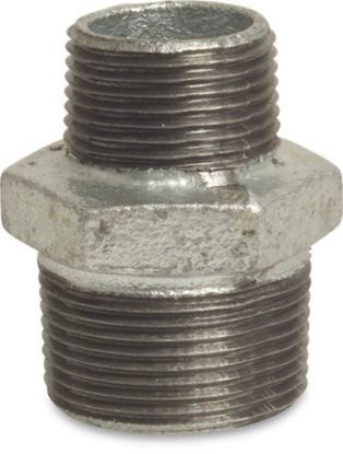 Afbeeldingen van PROFEC Verloopnippel nr.245 gietijzer VZ ¼"X⅛" buitendraad 25bar DVGW