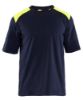 Afbeeldingen van BLÅKLÄDER T-shirt vlamvertragend 3476 marineblauw/High Vis geel XS