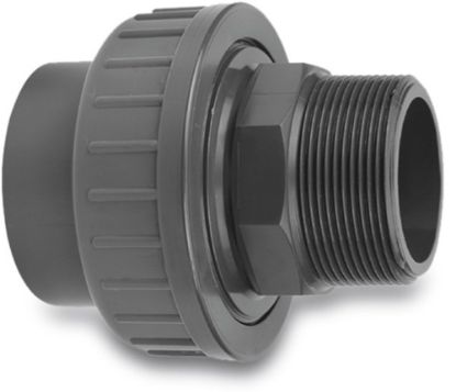 Afbeeldingen van VDL Verbindingskoppeling PVC-U ¼"X10MM buitendraad/lijmmof 16bar
