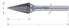 Afbeeldingen van ROTEC Stiftfrees HM model MZ6 kruisvertand 6,3X12,7X49X3MM 