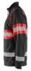 Afbeeldingen van BLÅKLÄDER Sweater met rits 3551 zwart/High Vis rood M