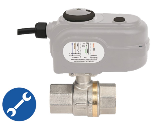 Afbeeldingen van Elektrische kogelkraan 1.½" 25bar 230VAC/20S