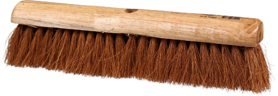 Afbeeldingen van KELFORT Bezem blank gelakt met kokos vezels 400MM