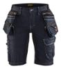 Afbeeldingen van BLÅKLÄDER Short dames denim met stretch X1900 7992 marineblauw/zwart C40