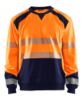 Afbeeldingen van BLÅKLÄDER Sweater 3541 High Vis oranje/marineblauw S