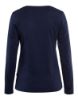 Afbeeldingen van BLÅKLÄDER T-shirt dames met lange mouwen 3301 marineblauw 2XL