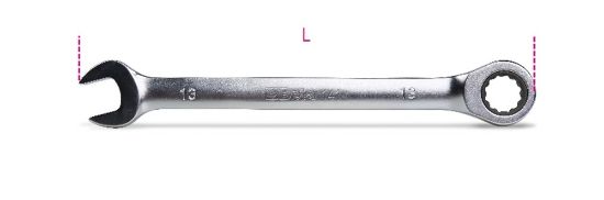 Afbeeldingen van BETA Ratelringsteeksleutel plat 141 12