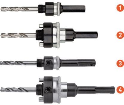 Afbeeldingen van ROTEC Standaard adapter zeskant 9 t.b.v. gatzagen 32-210MM