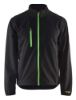 Afbeeldingen van BLÅKLÄDER Softshell jack LIGHT 4952 zwart/groen S
