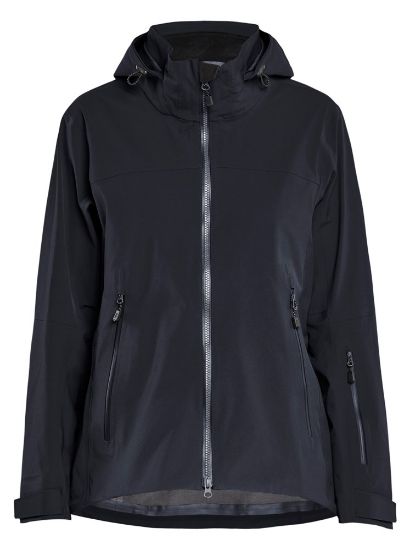 Afbeeldingen van BLÅKLÄDER Shelljack dames met stretch 4708 zwart S