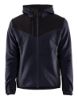 Afbeeldingen van BLÅKLÄDER Gebreid jack met softshell 5940 donker marineblauw/zwart XS