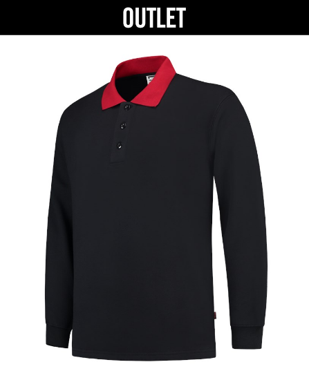 Afbeeldingen van TRICORP Polosweater contrast 301006 navy/rood S