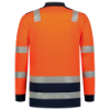 Afbeeldingen van TRICORP Poloshirt High Vis bi-colour met lange mouwen 203008 fluor oranje/inkt 6XL