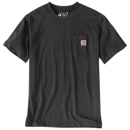 Afbeeldingen van CARHARTT T-shirt met zak K87 103296 carbon heather L