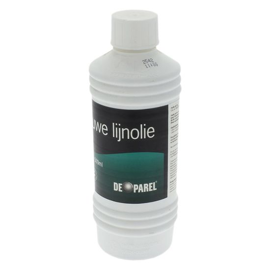 Afbeeldingen van DE PAREL Rauwe lijnolie ECO 500ML