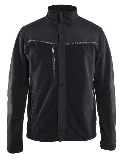 Afbeeldingen van BLÅKLÄDER Fleecejack winddicht 4955 zwart 3XL