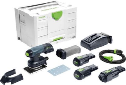 Afbeeldingen van FESTOOL Accu vlakschuurmachine RTSC 400 3,0 I-Set 18V 3 ,0Ah inclusief adapter