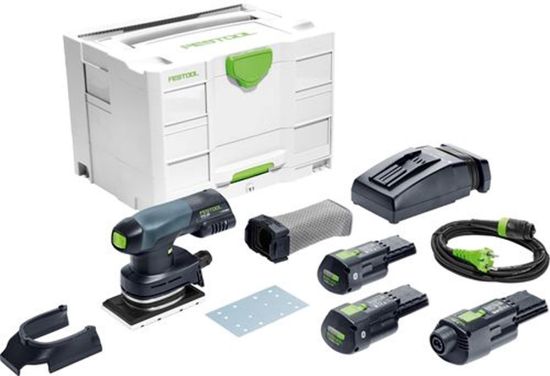 Afbeeldingen van FESTOOL Accu vlakschuurmachine RTSC 400 3,0 I-Set 18V 3 ,0Ah inclusief adapter
