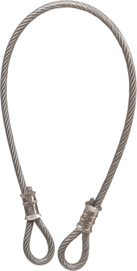 Afbeeldingen van KELFORT Slotkabel EV 8-10MM 90CM PVC 2-ogen 10CM